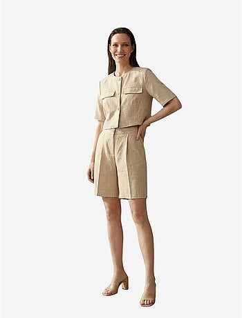 Ensemble chemise et short en popeline de coton my fashion