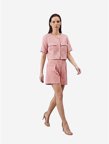 Ensemble chemise et short en popeline de coton my fashion