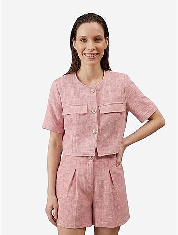 Ensemble chemise et short en popeline de coton my fashion