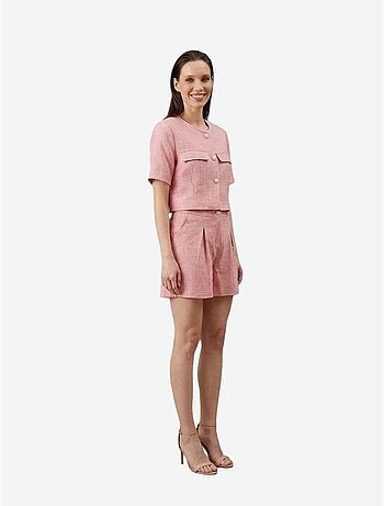 Ensemble chemise et short en popeline de coton my fashion