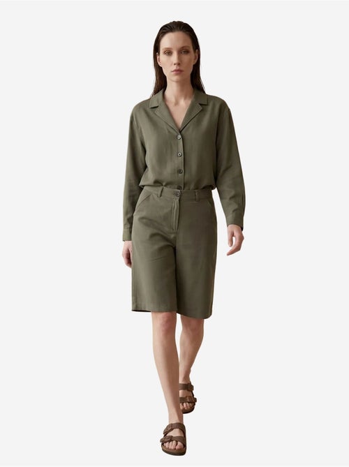 Ensemble chemise et short en popeline de coton my fashion - Kiabi Ensemble chemise et short en popeline de coton my fashion - Kiabi