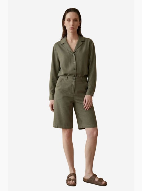Ensemble chemise et short en popeline de coton my fashion - Kiabi Ensemble chemise et short en popeline de coton my fashion - Kiabi
