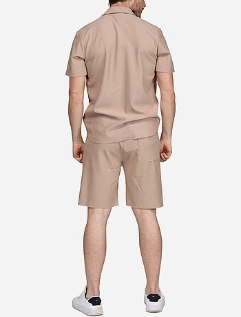 Ensemble chemise et short texturé - Frilivin