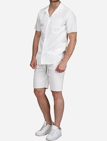 Ensemble chemise et short texturé - Frilivin