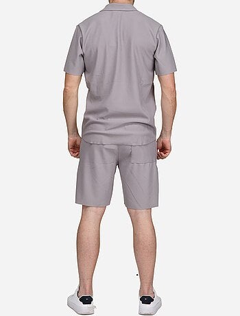 Ensemble chemise et short texturé - Frilivin