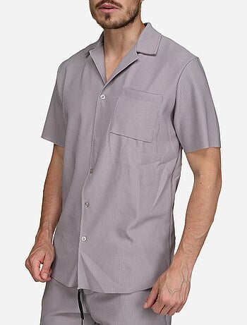 Ensemble chemise et short texturé - Frilivin