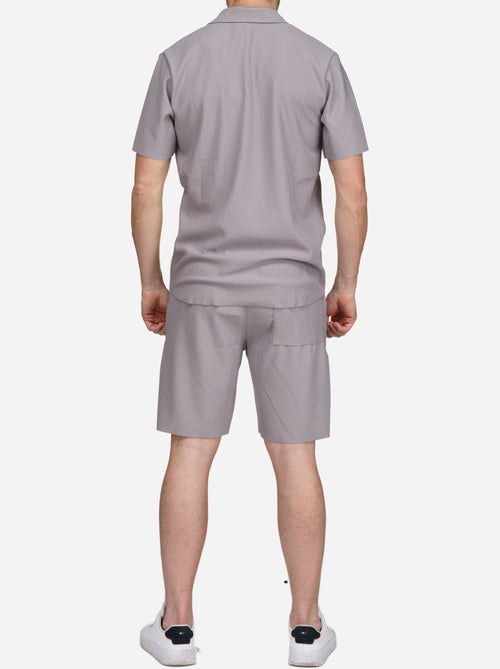 Ensemble chemise et short texturé - Frilivin - Kiabi