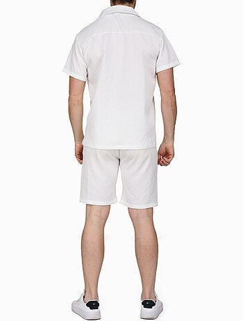 Ensemble chemise et short texturées - Frilivin