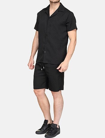 Ensemble chemise et short texturées - Frilivin