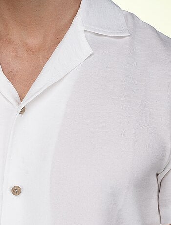 Ensemble chemise et short uni texturé - Frilivin
