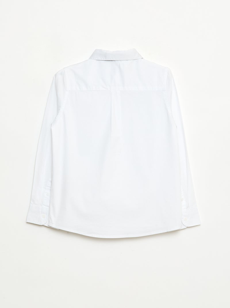 Ensemble chemise + nœud papillon à scratch - 2 pièces Blanc - Kiabi