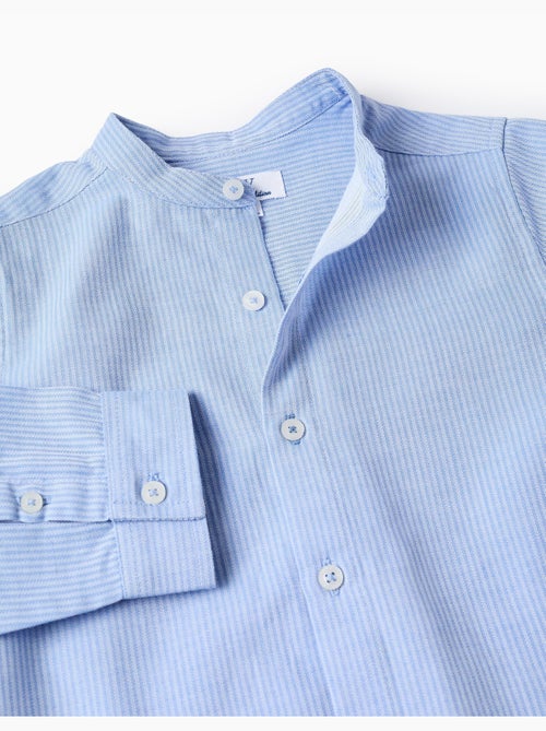 Ensemble chemise rayée à manches longues et short en coton - Kiabi