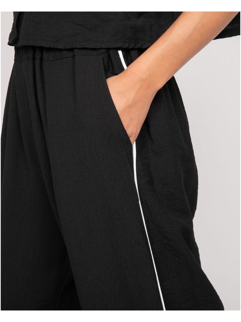 Ensemble chemisier et pantalon EPAVIA Noir - Kiabi