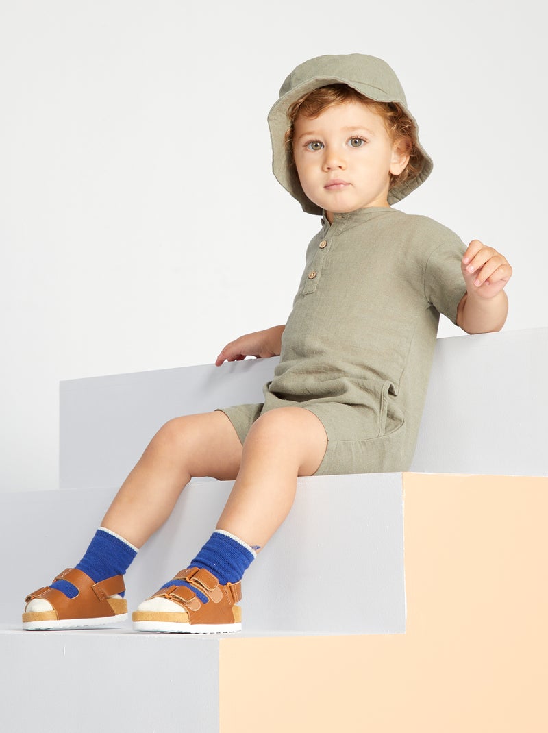 Ensemble combinaison + chapeau - 2 pièces Kaki - Kiabi