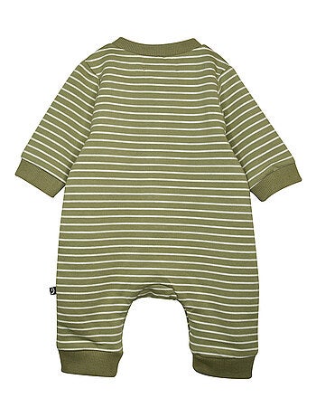Ensemble combinaison longue bavoir en maille Paul