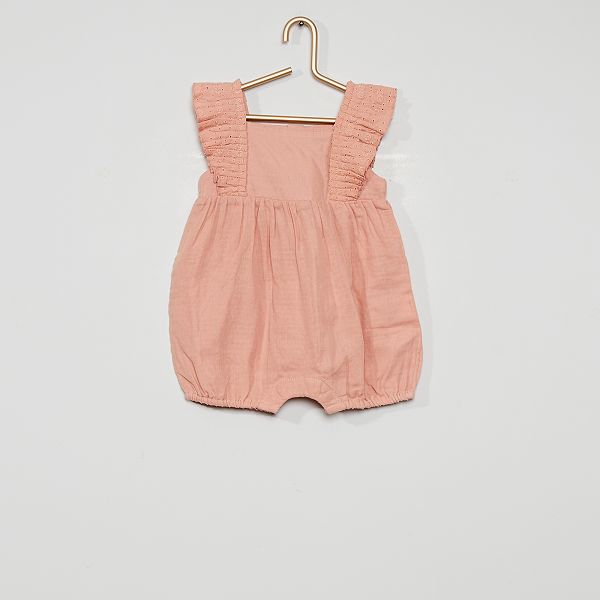 Ensemble Combishort Bob En Lange Bebe Fille Rose Kiabi 7 50