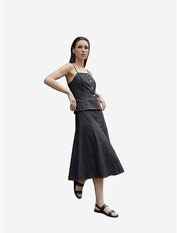 Ensemble coord deux pièces en coton-lycra pour femme my fashion