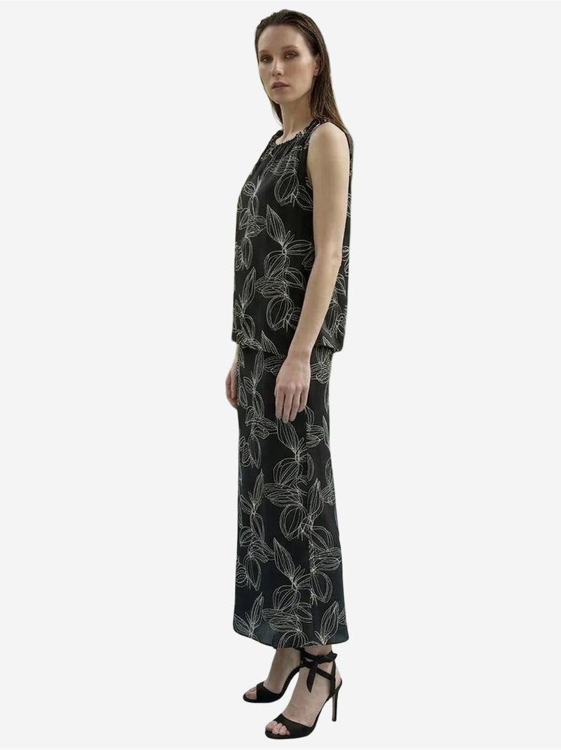 Ensemble coord deux pièces en lyocell my fashion Noir - Kiabi