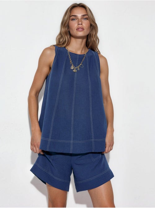 Ensemble coordonné décontracté avec détails de couture - Kiabi Ensemble coordonné décontracté avec détails de couture - Kiabi