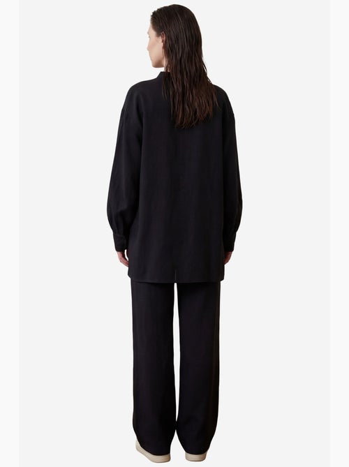 Ensemble coordonné deux pièces à jambes larges et col en v boutonné my fashion - Kiabi Ensemble coordonné deux pièces à jambes larges et col en v boutonné my fashion - Kiabi