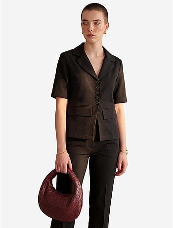 Ensemble coordonné deux pièces avec col de veste my fashion