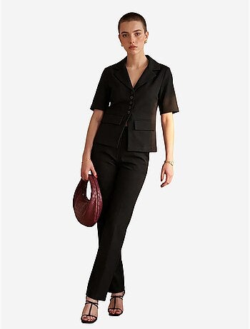 Ensemble coordonné deux pièces avec col de veste my fashion