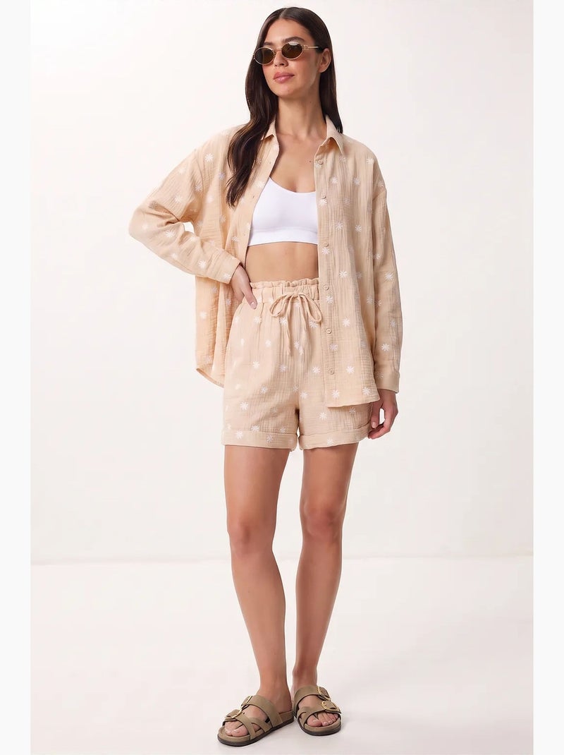 Ensemble coordonné deux pièces en coton istanbul Beige argile - Kiabi