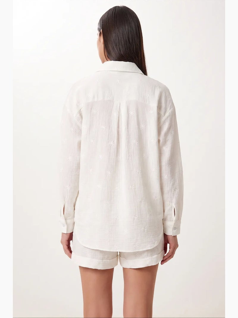 Ensemble coordonné deux pièces en coton istanbul Blanc - Kiabi