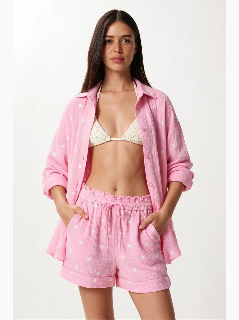 Ensemble coordonné deux pièces en coton istanbul Rose - Kiabi