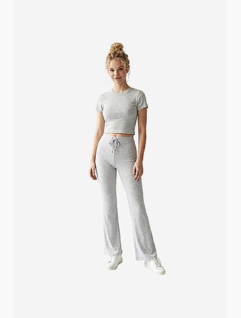 Ensemble coordonné deux pièces en mélange coton mixray