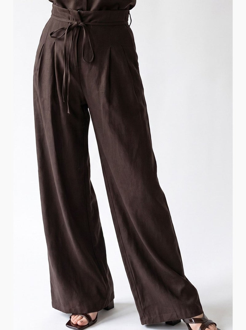 Ensemble coordonné deux pièces femme mixray Marron chocolat - Kiabi