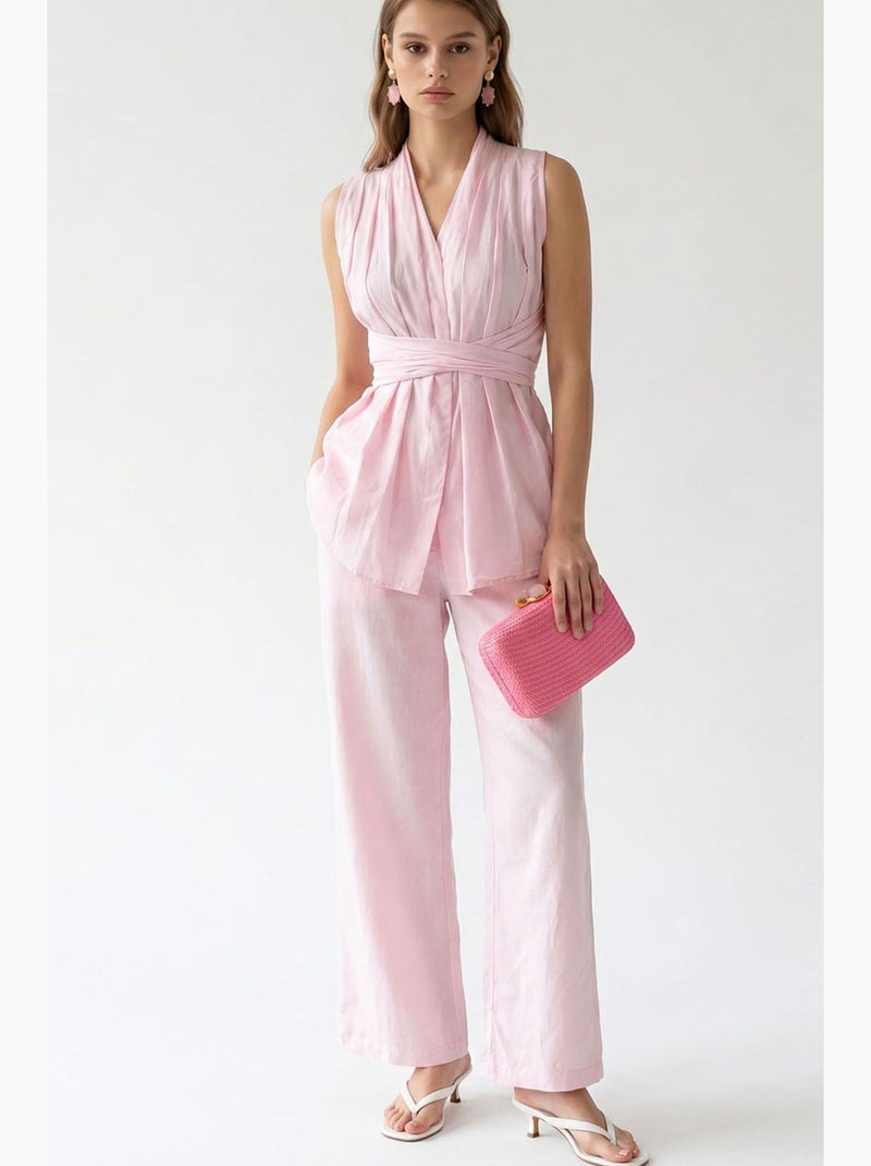 Ensemble coordonné deux pièces femme mixray Rose clair - Kiabi