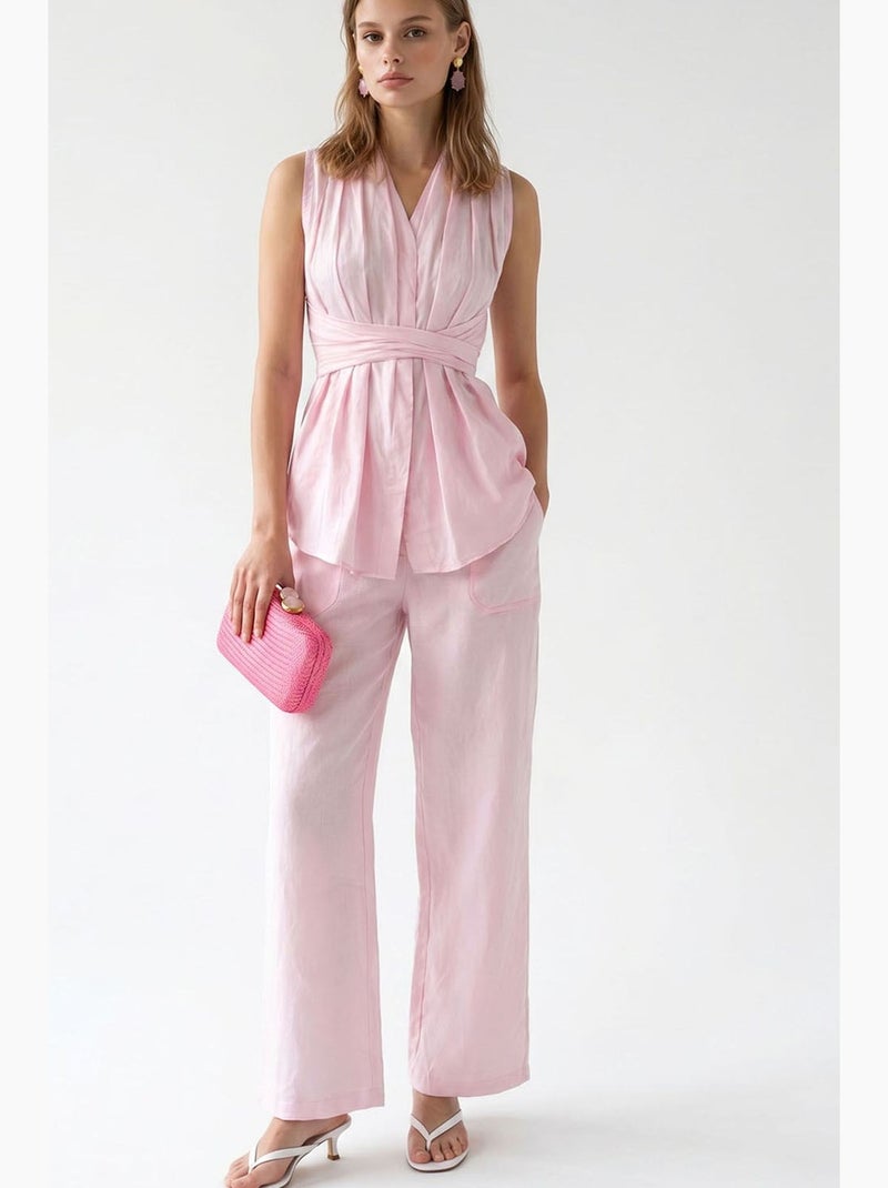 Ensemble coordonné deux pièces femme mixray Rose clair - Kiabi