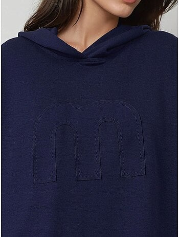 Ensemble coordonné deux pièces oversize à capuche et taille haute