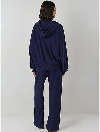 Ensemble coordonné deux pièces oversize à capuche et taille haute