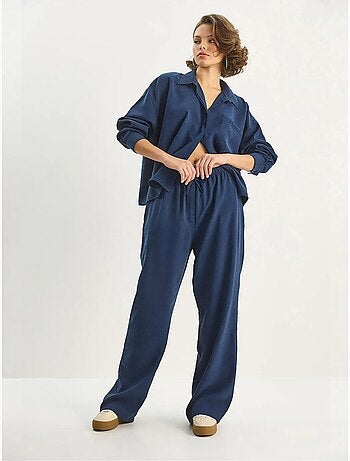 Ensemble coordonné deux pièces taille haute jambes larges lucci
