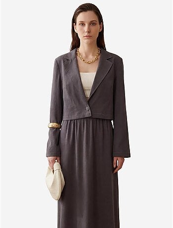 Ensemble coordonné jambes larges avec veste boutonnée my fashion