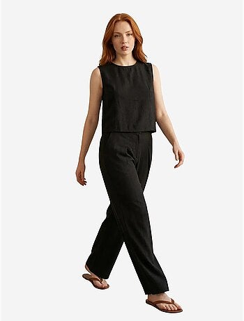 Ensemble coordonné oversize taille haute avec poche my fashion
