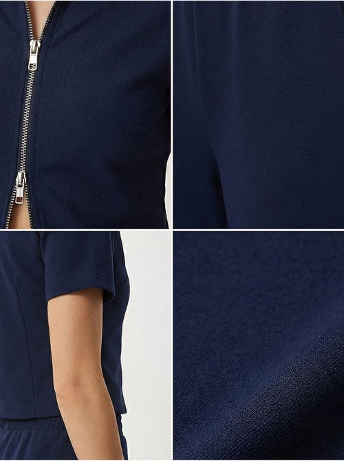 Ensemble coordonné taille haute jambes larges avec col chemise istanbul - Kiabi Ensemble coordonné taille haute jambes larges avec col chemise istanbul - Kiabi