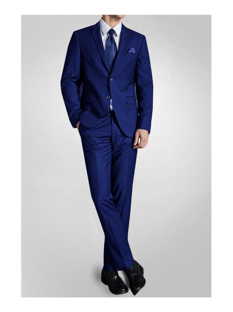 Ensemble costume 2 boutons droit Kebello Bleu - Kiabi