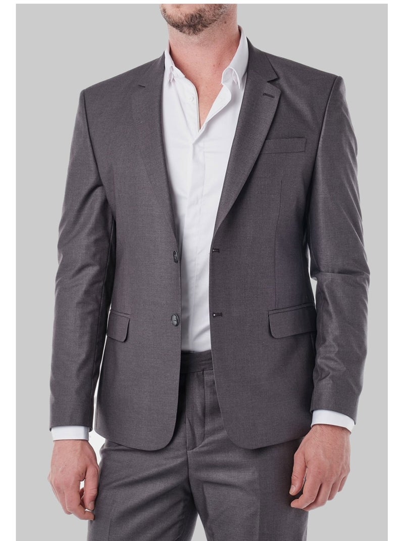 Ensemble costume 2 Boutons Kebello gris anthracite - Kiabi