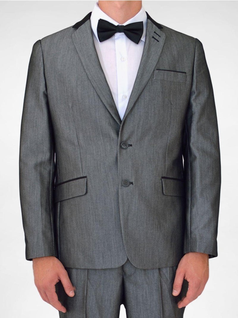 Ensemble costume 2 boutons Kebello Gris - Kiabi