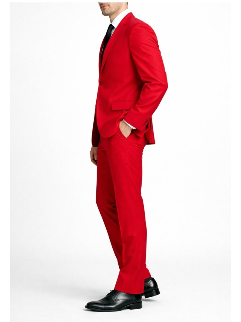 Ensemble costume 2 boutons Kebello Rouge - Kiabi