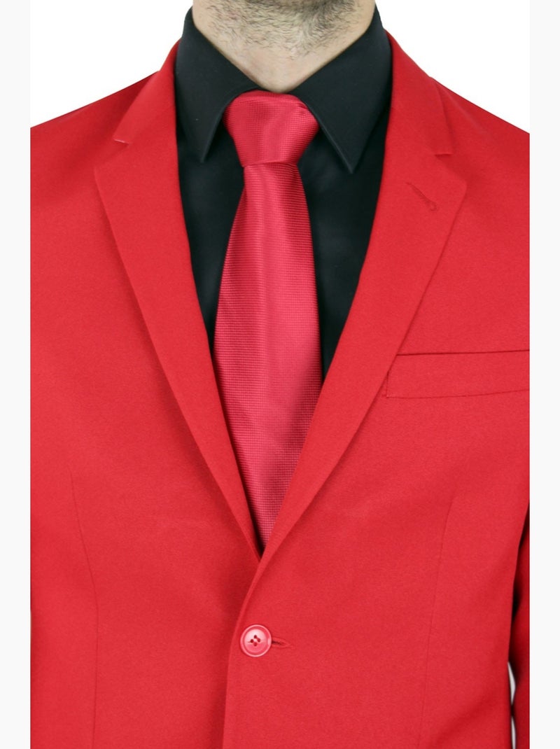 Ensemble costume 2 boutons Kebello Rouge - Kiabi