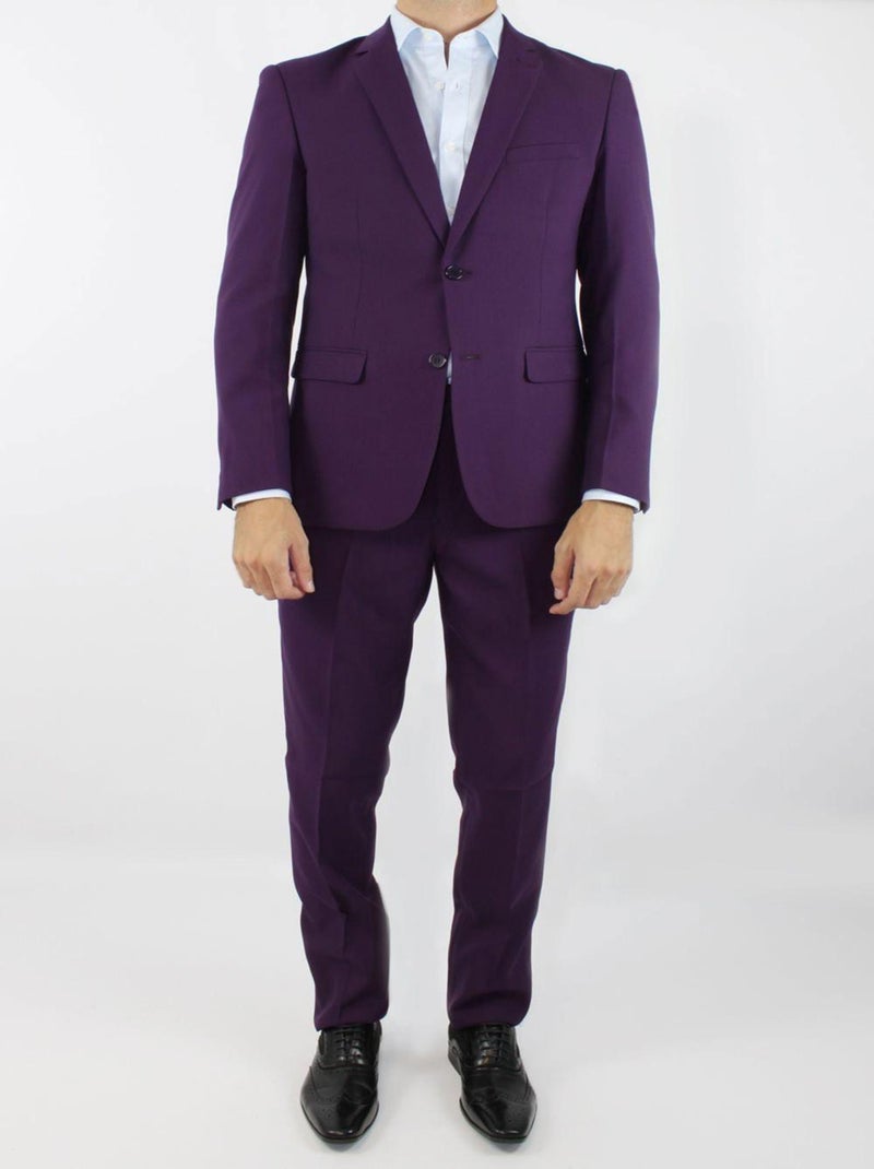 Ensemble costume 2 boutons Kebello Violet - Kiabi