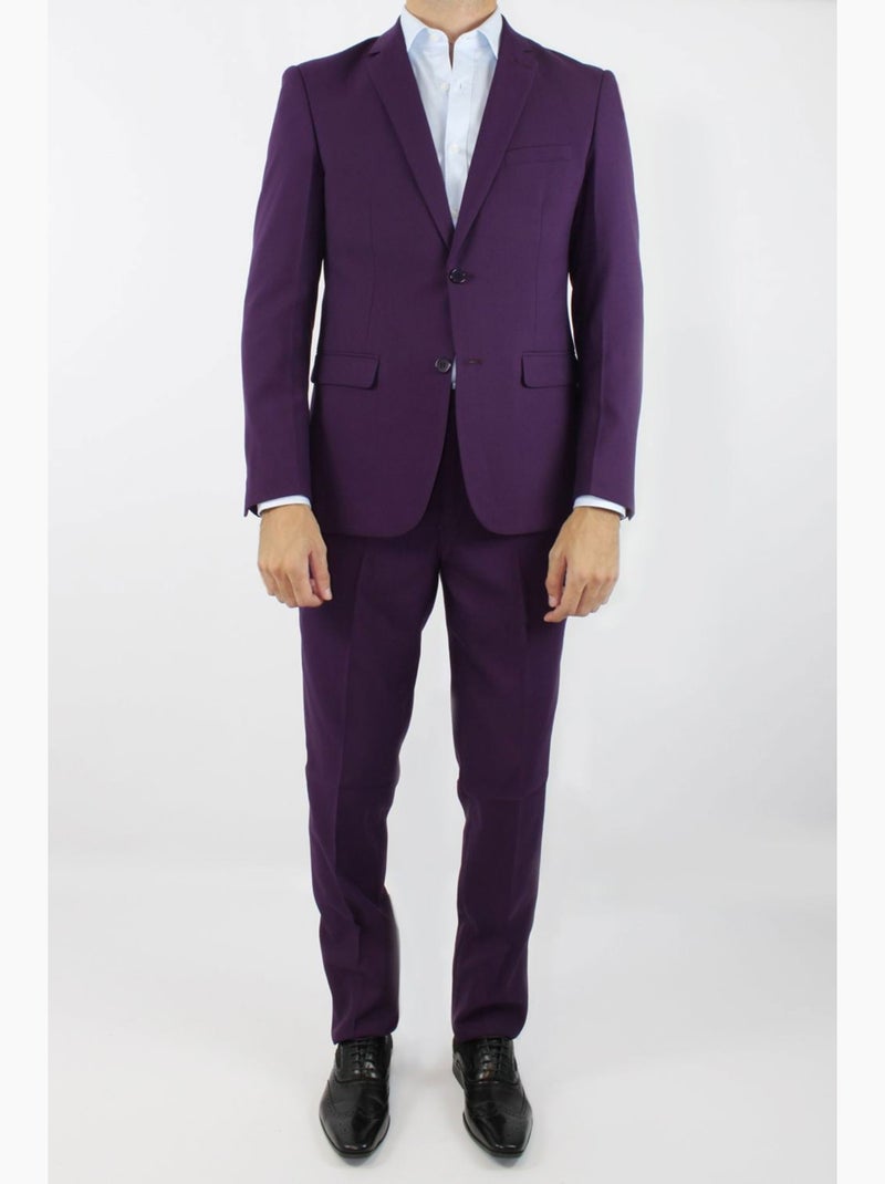 Ensemble costume 2 boutons Kebello Violet - Kiabi