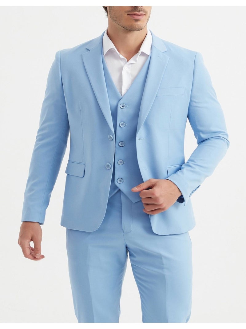 Ensemble costume 3 pièces Kebello Bleu ciel - Kiabi