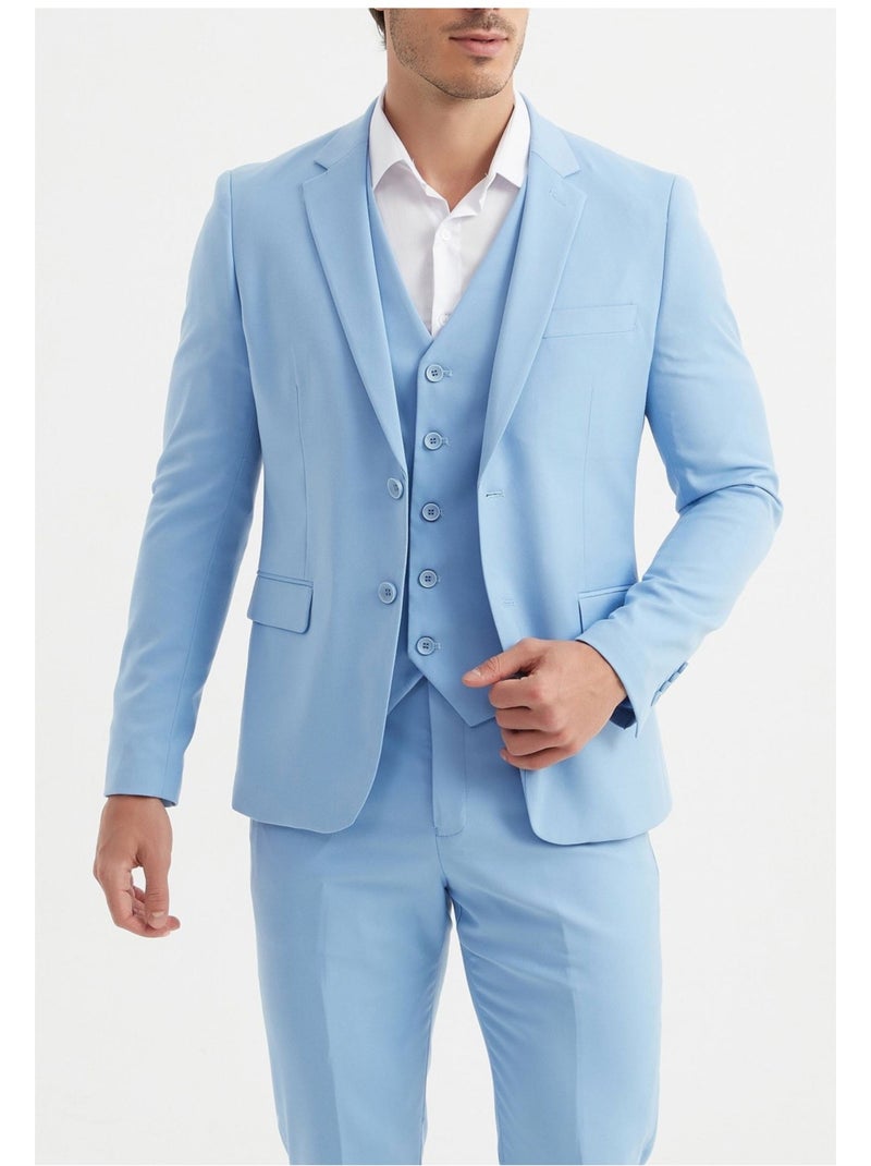 Ensemble costume 3 pièces Kebello Bleu ciel - Kiabi
