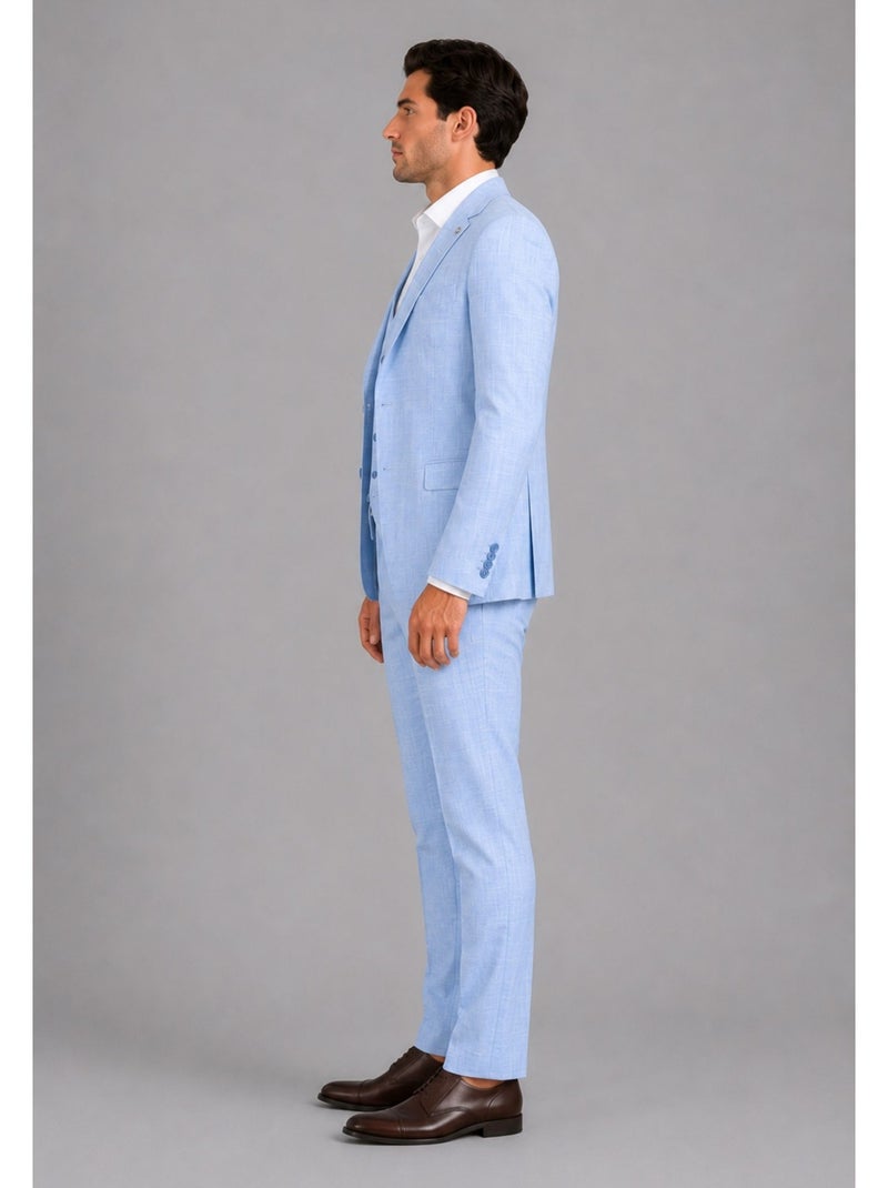 Ensemble costume 3 pièces Kebello Bleu ciel - Kiabi