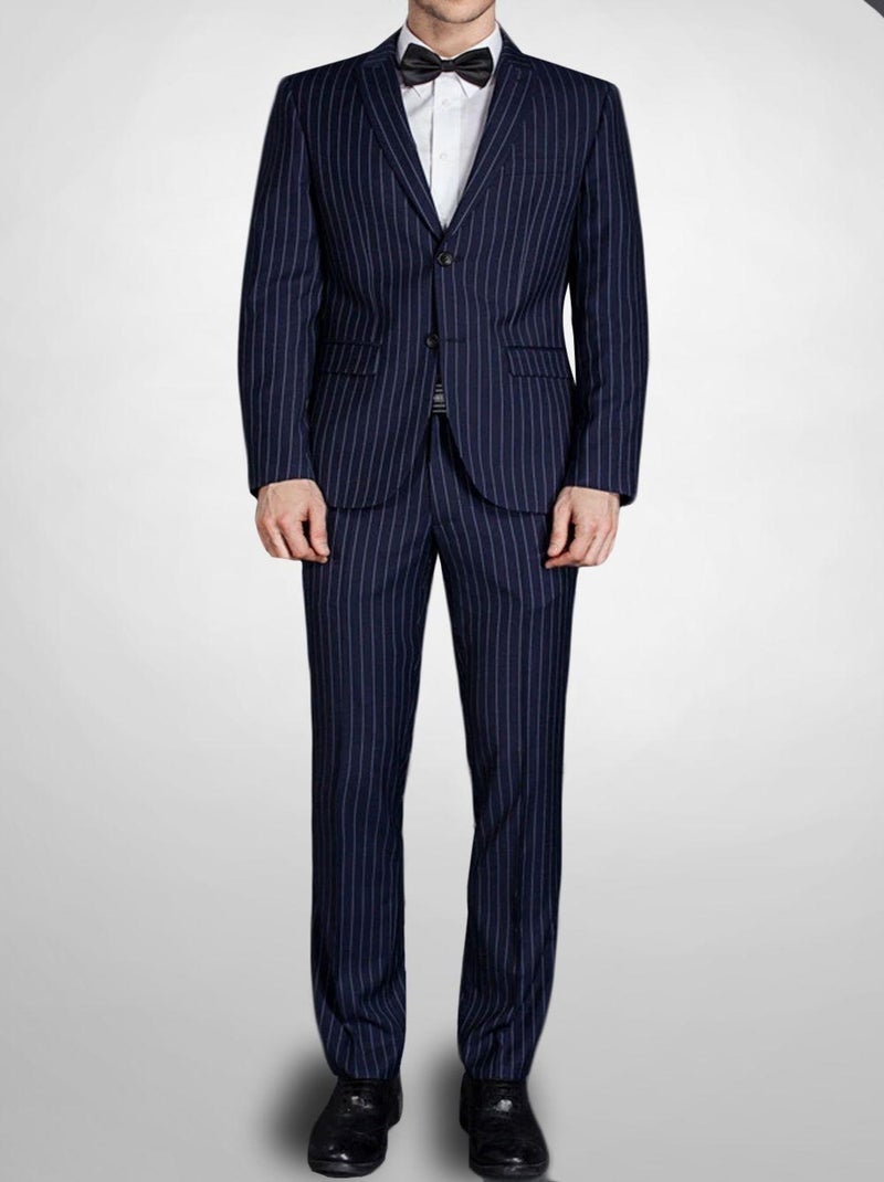 Ensemble costume à rayures Kebello Bleu marine - Kiabi